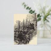 Carte Postale Blessure du général Longstreet (Debout devant)