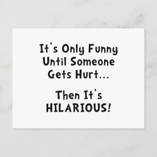 Carte Postale Blessures amusantes
