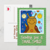 Carte Postale Blessures Équinoxales de printemps de l'escargot m (Devant / Derrière)