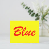 Carte Postale Bleu (Debout devant)