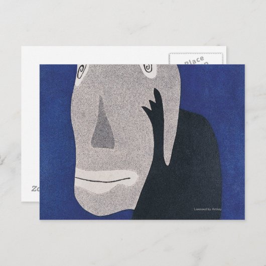 Carte Postale Bleu (Devant / Derrière)