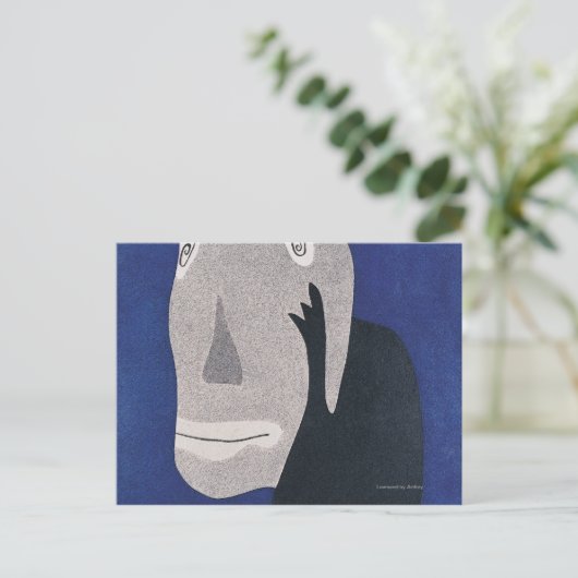 Carte Postale Bleu (Debout devant)