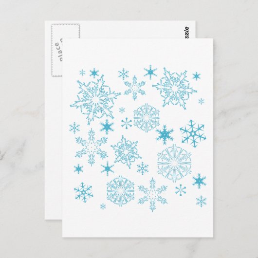 Carte Postale bleu (Devant / Derrière)