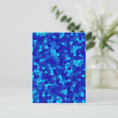 CARTE POSTALE BLEU (Debout devant)