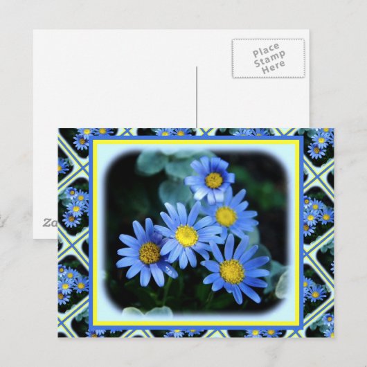 Carte Postale Bleu (Devant / Derrière)