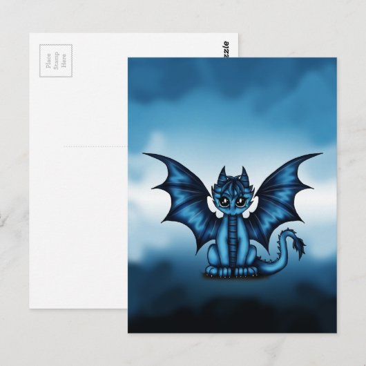 Carte Postale Bleu (Devant / Derrière)