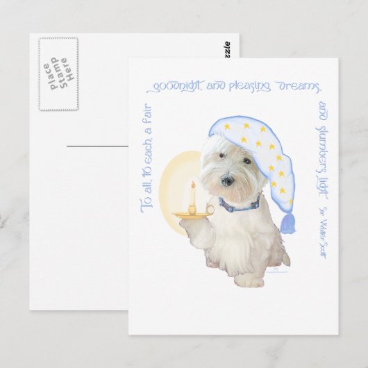 Carte Postale Bleu (Devant / Derrière)