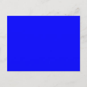 Carte Postale Bleu 0000FF uni