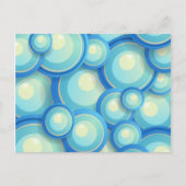 Carte Postale bleu Abstrait en vert (Devant)