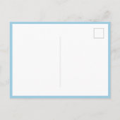 Carte Postale Bleu Anniversaire Merci Enfants Photo (Dos)