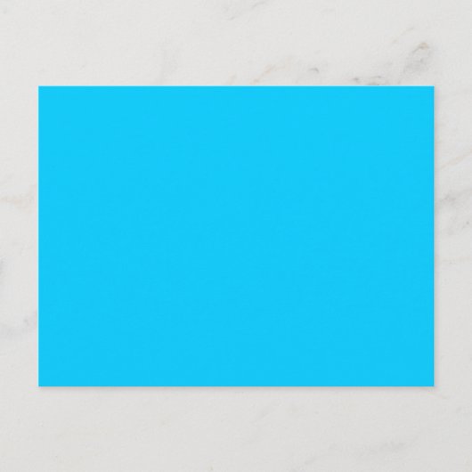 Carte Postale Bleu Aqua (Devant)