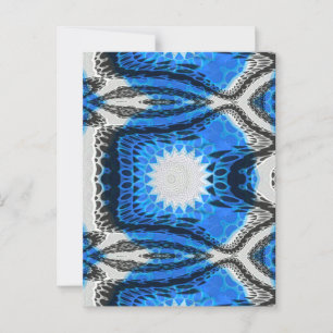 Carte Postale Bleu atomique