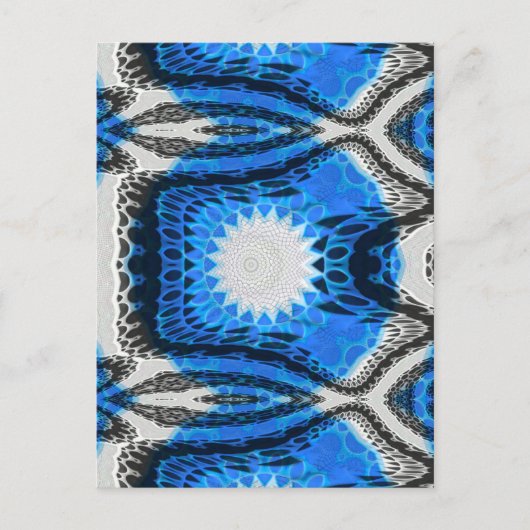 Carte Postale Bleu atomique (Devant)