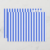 Carte Postale Bleu blanc et bleu royal (Devant / Derrière)