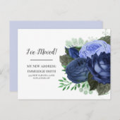 Carte postale bleu bleu bleu marine mobile (Devant / Derrière)