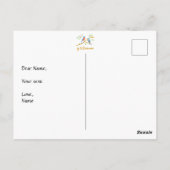 Carte Postale Bleu bleu clair (Dos)