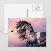 Carte postale bleu Cherokee (Devant / Derrière)