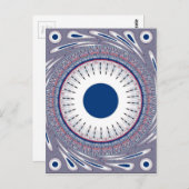 Carte Postale Bleu chic (Devant / Derrière)