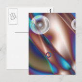 Carte Postale Bleu chocolat (Devant / Derrière)