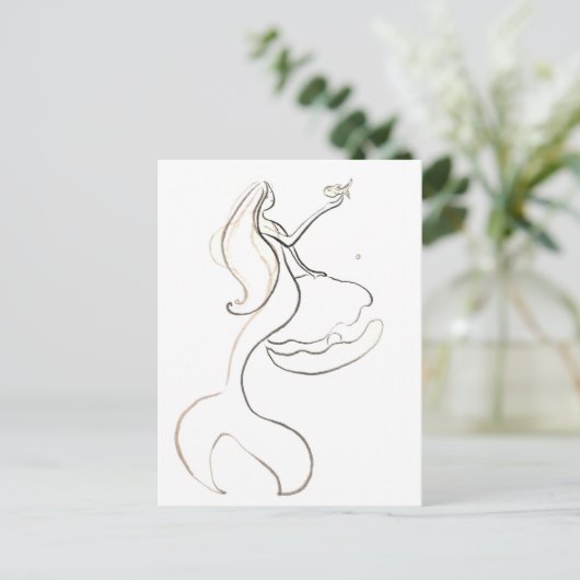 Carte Postale Bleu ciel (Debout devant)