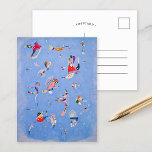 Carte Postale Bleu ciel | Wassily Kandinsky<br><div class="desc">Peinture artistique intitulée Sky Blue (Bleu de Ciel) par l'artiste russe Wassily Kandinsky. L'oeuvre originale est un tableau abstrait coloré à l'huile avec un arrière - plan bleu ciel. Utilisez les outils de conception pour ajouter du texte personnalisé ou personnaliser l'image.</div>