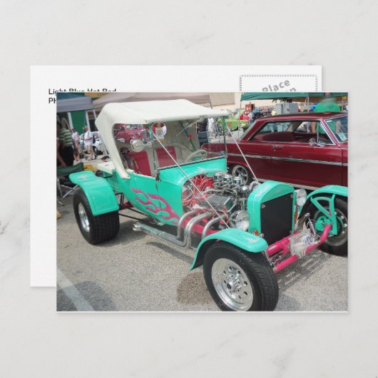 Carte Postale Bleu clair (Devant / Derrière)