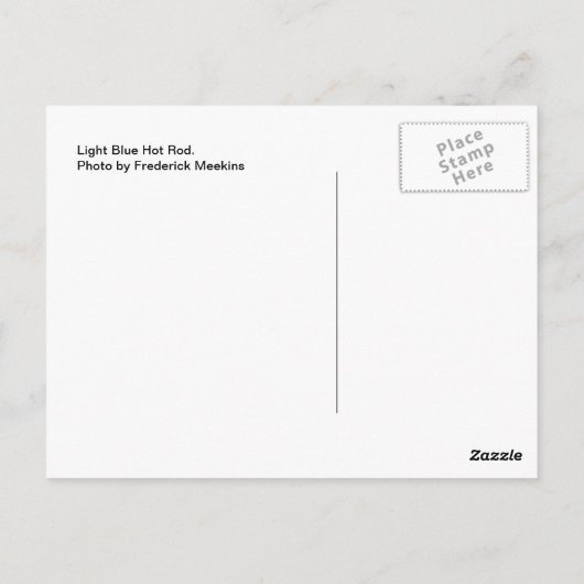 Carte Postale Bleu clair (Dos)