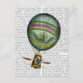 Carte Postale Bleu clair à air chaud (Devant)