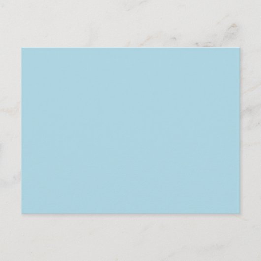 Carte Postale Bleu Clair Uni (Devant)