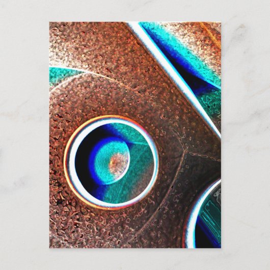 Carte Postale Bleu cuivre (Devant)