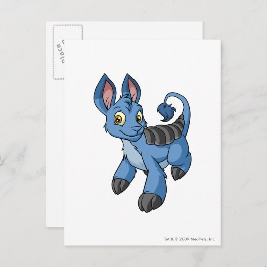 Carte Postale Bleu de Bori (Devant / Derrière)