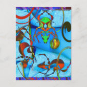 Carte Postale Bleu de chien tropical (Devant)