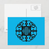 Carte Postale Bleu de fer forgé (Devant / Derrière)