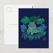 Carte Postale Bleu de la jungle (Devant / Derrière)