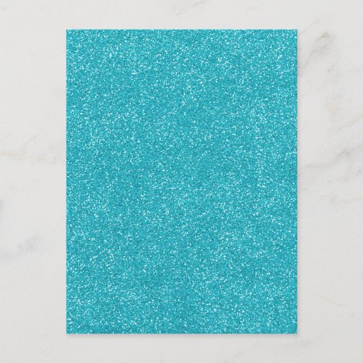 Carte Postale Bleu de mer avec Parties scintillant fine (Devant)