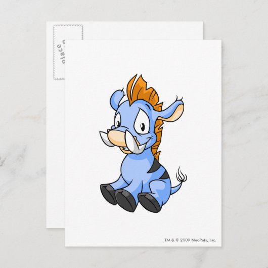 Carte Postale Bleu de Moehog (Devant / Derrière)