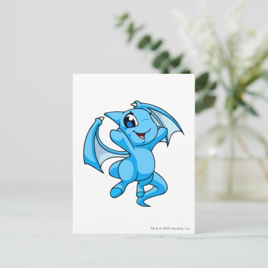 Carte Postale Bleu de Shoyru (Debout devant)