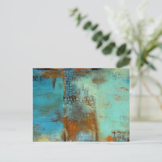 Carte Postale Bleu deja (Debout devant)