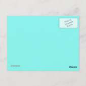 Carte Postale bleu d'oeuf de robin bleu turquoise aqua bleu mari (Dos)