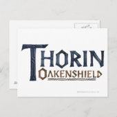 Carte Postale Bleu du logo THORIN OAKENSHIELD™ (Devant / Derrière)