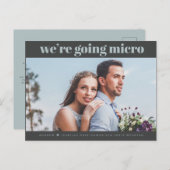 Carte Postale Bleu et ardoise | Télécharger la photo Micro Maria (Devant / Derrière)