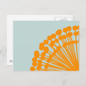 Carte Postale Bleu et orange (Devant / Derrière)