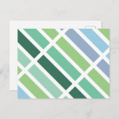 Carte Postale Bleu et vert (Devant / Derrière)
