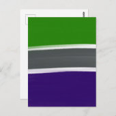 Carte Postale Bleu et vert, bloc de couleurs (Devant / Derrière)