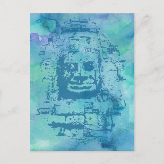 Carte Postale Bleu face Bayon (Devant)