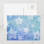 Carte postale bleu fée (Devant / Derrière)