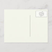 Carte Postale Bleu Floral Bible chrétienne Plans de Dieu (Dos)