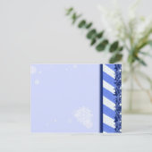 Carte Postale Bleu hiver (Debout devant)