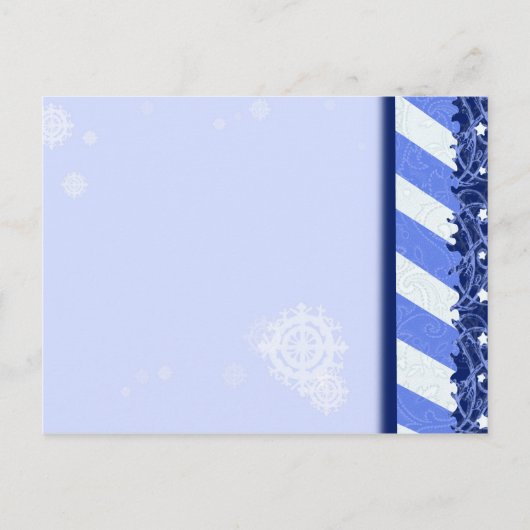 Carte Postale Bleu hiver (Devant)