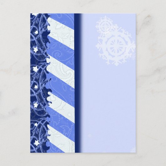 Carte Postale Bleu hiver (Devant)
